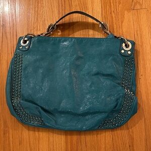 Rebecca Minkoff Teal Studded Shoulder Bag
